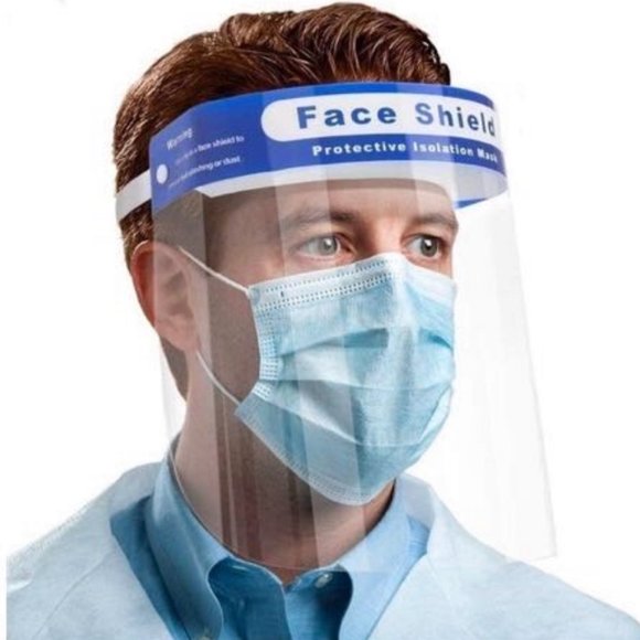 1 Reusable Safety Face Shield (13"x 8.75") - Picture 1 of 1